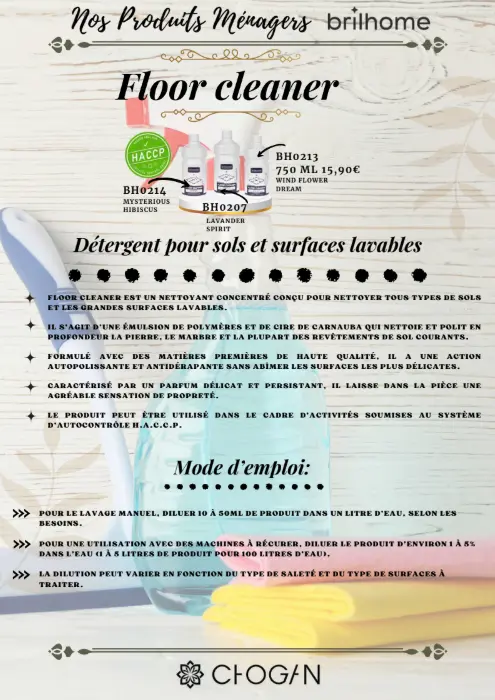FLOOR CLEANER - Dégermant pour sols et surfaces lavables – Image 4